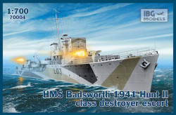 IBG Models 70004 HMS Badsworth 1941 Hunt II Class 1:700 Ship Model Kit