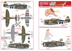 Kits World 148141 Aircraft Decals 1:48 Republic P-47D Thunderbolt Razorback 42-7