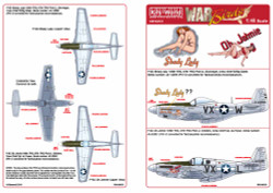Kits World 148151 Aircraft Decals 1:48 North-American Mustang P-51 - F-6D Shady