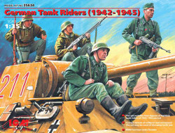 ICM 35634 German Tank Riders 1942-45 (4 x Figure) 1:35 Figure Model Kit