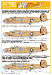 Kits World 144030 Aircraft Decals 1:144 Consolidated B-24D 343 BS 98 BG - CO 41-