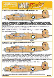 Kits World 144031 Aircraft Decals 1:144 Consolidated B-24D 343 BS 98 BG - CO 41-
