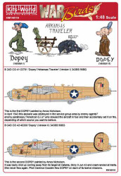 Kits World 148119 Aircraft Decals 1:48 Consolidated B-24D 343 BS 98 BG - CO 41-2