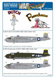 Kits World 132044 Aircraft Decals 1:32 North-American B-25H-5 43-4573 'Power Hou