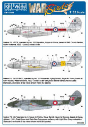 Kits World 132068 Aircraft Decals 1:32 Gloster Meteor F.4, VT328, operated by No