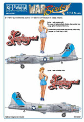 Kits World 132097 Aircraft Decals 1:32 Boeing B-17G-85-DL Flying Fortress Sentim