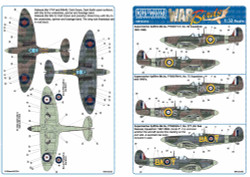 Kits World 132102 Aircraft Decals 1:32 Supermarine Spitfire Mk.IIa BBMF Part Two