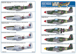 Kits World 132106 Aircraft Decals 1:32 North-American RAF MUSTANG ACES MUSTANG M