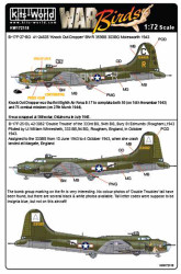 Kits World 172118 Aircraft Decals 1:72 Boeing B-17F-27-BO Flying Fortress 41-246