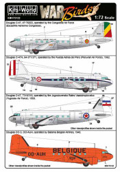 Kits World 172122 Aircraft Decals 1:72 Douglas Dakota DC-3 - C-47Douglas DC-3, O