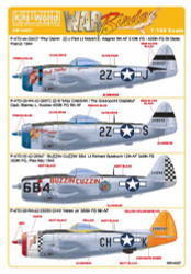 Kits World 144027 Aircraft Decals 1:144 Republic P-47D-28-RA Thunderbolt 42-2897