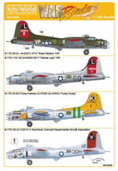Kits World 144028 Aircraft Decals 1:144 Boeing B-17G-95-DL Flying Fortress 44-83