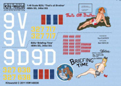 Kits World 148036 Aircraft Decals 1:48 North-American B-25J Mitchell - Corsica 3