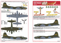 Kits World 148150 Aircraft Decals 1:48 Boeing B-17E 41-2407 No.13 'NEMESIS OF AE