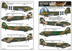 Kits World 172096 Aircraft Decals 1:72 Douglas C-47/C-53D 42-68830 M2 - R N45366