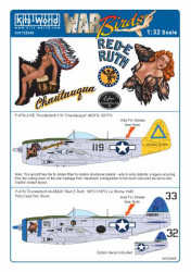 Kits World 132040 Aircraft Decals 1:32 Republic P-47N-2-RE Thunderbolt 119 'Chat