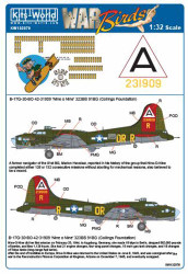 Kits World 132079 Aircraft Decals 1:32 Boeing B-17G-30-BO Flying Fortress 42-319