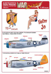 Kits World 148114 Aircraft Decals 1:48 Republic P-47D-28-RA Thunderbolt 42-28972