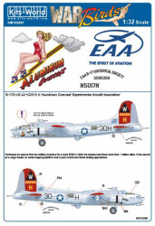 Kits World 132081 Aircraft Decals 1:32 Boeing B-17G-VE Flying Fortress 42-102516
