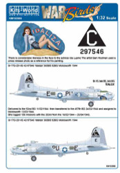 Kits World 132083 Aircraft Decals 1:32 Boeing B-17G Flying Fortress 42-97546 'Id