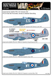 Kits World 172084 Aircraft Decals 1:72 Supermarine Spitfire PRU Mk.XIX Includes