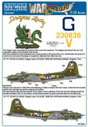 Kits World 132090 Aircraft Decals 1:32 Boeing B-17F-125-BO Flying Fortress 42-30