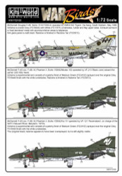 Kits World 172103 Aircraft Decals 1:72 McDonnell F-4G Phantom (ex- F-4B-14) Phan