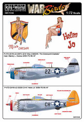 Kits World 172106 Aircraft Decals 1:72 Republic P-47D-28-RA Thunderbolt 42-28972