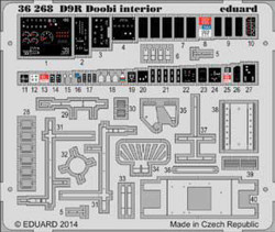 Eduard 36268 Etched Aircraft Detailling Set 1:35 D9R Doobi Armoured Bulldozer in