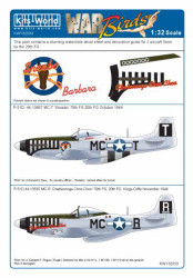 Kits World 132033 Aircraft Decals 1:32 North-American P-51D Mustang 44-13535 MC-