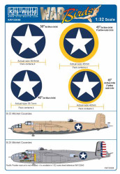 Kits World 132048 Aircraft Decals 1:32 North-American B-25J Mitchell Two common