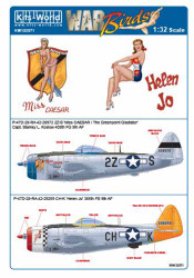 Kits World 132071 Aircraft Decals 1:32 Republic P-47D-28-RA Thunderbolt WAS £ .