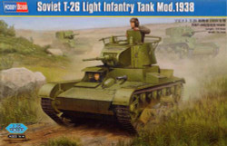 Hobby Boss 82497 Soviet T-26 Light Infantry Tank Mod.1938 1:35 Military Vehicle Kit