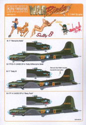 Kits World 144019 Aircraft Decals 1:144 Boeing B-17F/B-17G Flying Fortress. [B-1