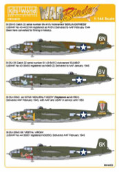 Kits World 144023 Aircraft Decals 1:144 Catch 22 Mitchells North-American B-25H-