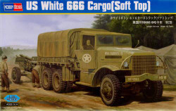 Hobby Boss 83802 U.S. White 666 Cargo Truck (Soft Top) 1:35 Military Vehicle Kit