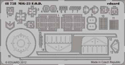 Eduard 48758 Etched Aircraft Detailling Set 1:48 Mikoyan MiG-23 FOD