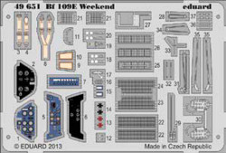 Eduard 49651 Etched Aircraft Detailling Set 1:48 Messerschmitt Bf-109E-4