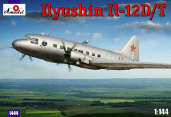 A-Model 14444 Ilyushin IL-12D / Il-12T 1:144 Aircraft Model Kit