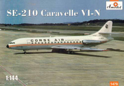 A-Model 14479 Caravelle VI-N SE.210 Sud-Aviation 1:144 Aircraft Model Kit