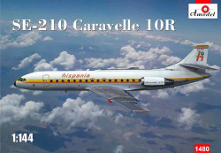 A-Model 14480 Caravelle 10R Sud-Aviation SE.210 hispania 1:144 Aircraft Model Kit