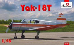 A-Model 48010 Yakovlev Yak-18T Red Aeroflot 1:48 Aircraft Model Kit