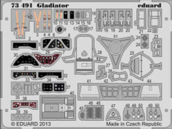 Eduard 73491 Etched Aircraft Detailling Set 1:72 Gloster Gladiator Mk.I