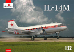 A-Model 72304 Ilyushin Il-14–ú (late version) 'Crate' 1:72 Aircraft Model Kit