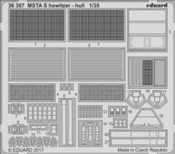 Eduard 36367 1:35 Etched Detailing Set for Zvezda Kits MSTA Self Propelled Howit