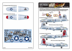 Kits World 172172 Aircraft Decals 1:72 Boeing B-17G Flying Fortress 'Bachelor's