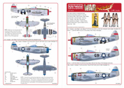 Kits World 148064 Aircraft Decals 1:48 Republic P-47D Thunderbolt Eight Nifties