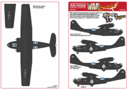 Kits World 148157 Aircraft Decals 1:48 Black Cat '30' VP-11, Riviere Sepik, Papu
