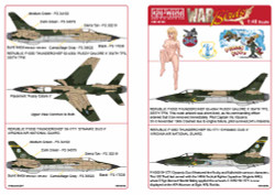 Kits World 148160 Aircraft Decals 1:48 REPUBLIC F-105D-RE-31 THUNDERCHIEF 62-436