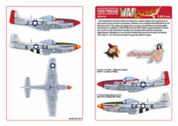 Kits World 148176 Aircraft Decals 1:48 North-American P-51D Mustang 44-15052 PI-